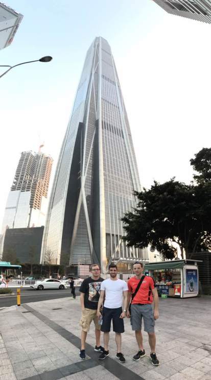 The "Shenzhen Rangers" team at the Ping An Financial Tower